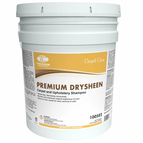 Theochem PREMIUM DRYSHEEN - 5 GL PAIL, Carpet Shampoo 100582-99990-1P